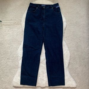 Vintage Modea Marine Dark Wash High Waisted Mom Jeans Size 38 28”